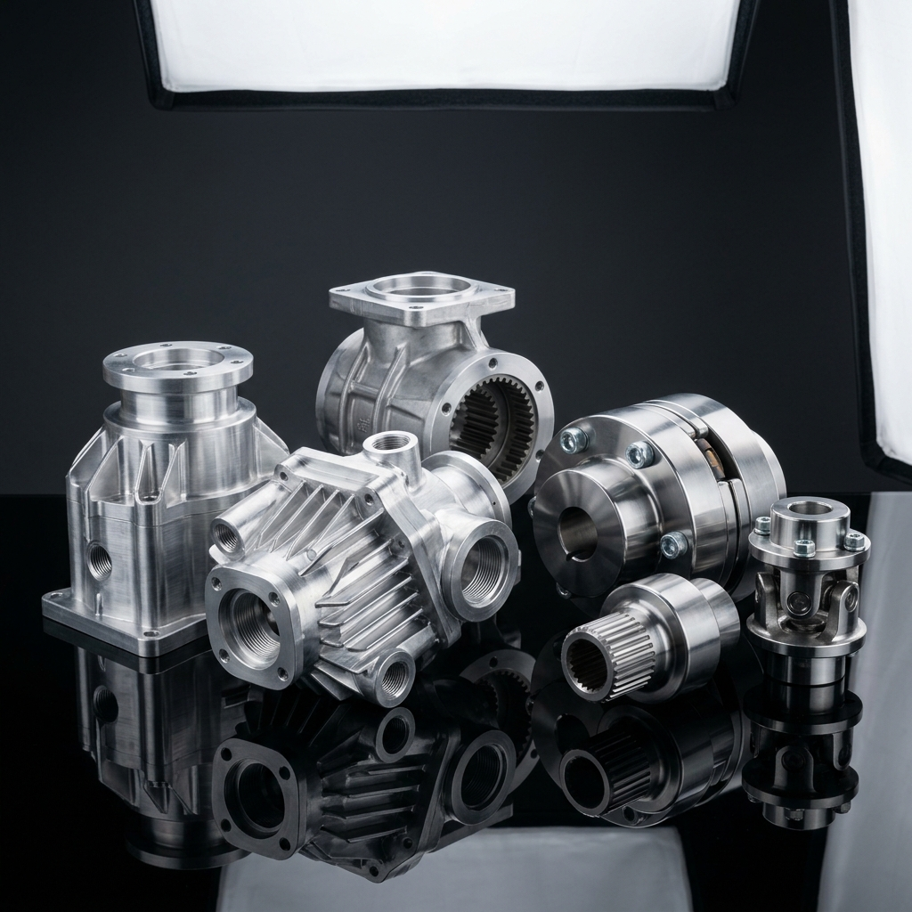 Precision CNC machined gear housings and heavy-duty shaft couplings in Oakland