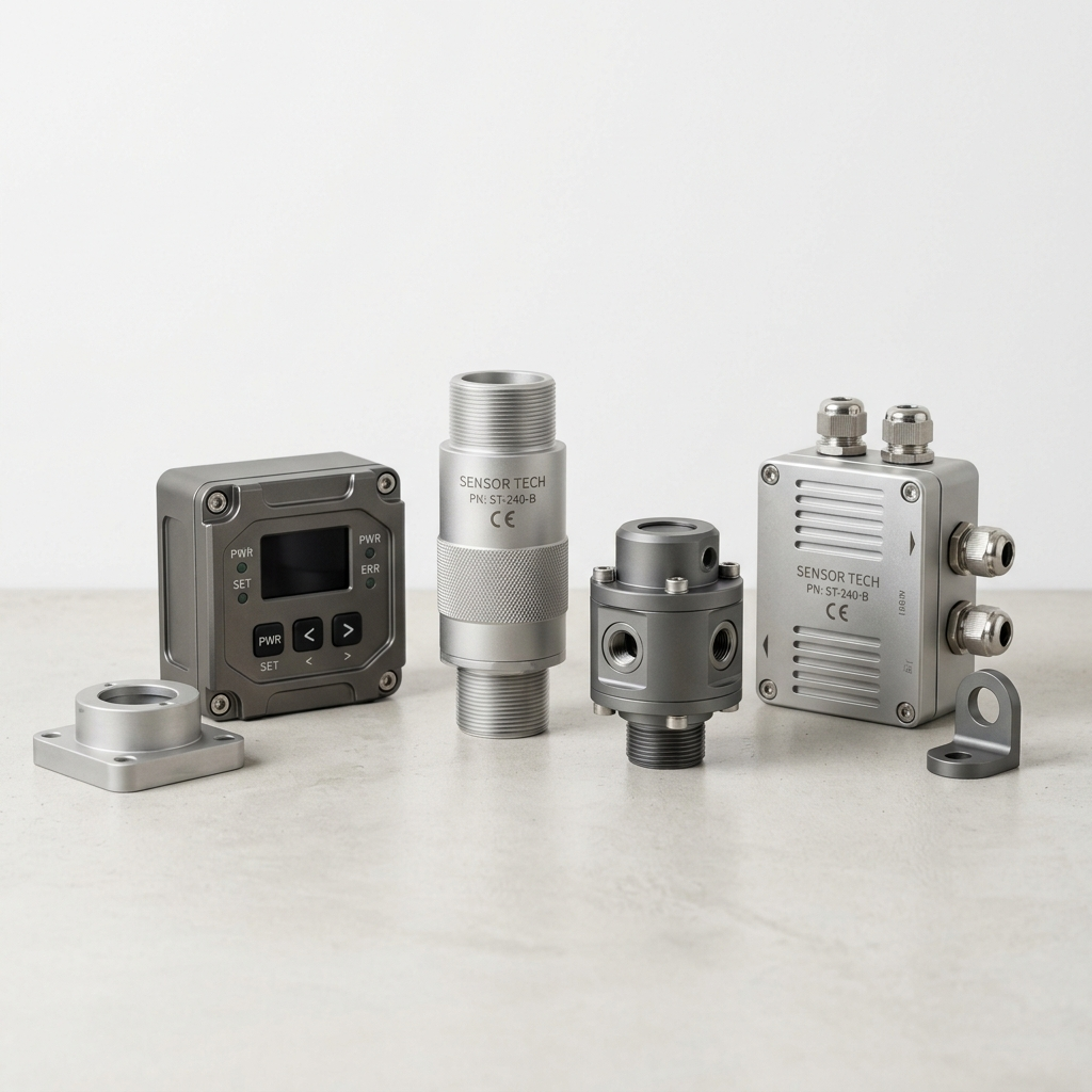 Precision-machined anodized aluminum sensor housings in Oakland